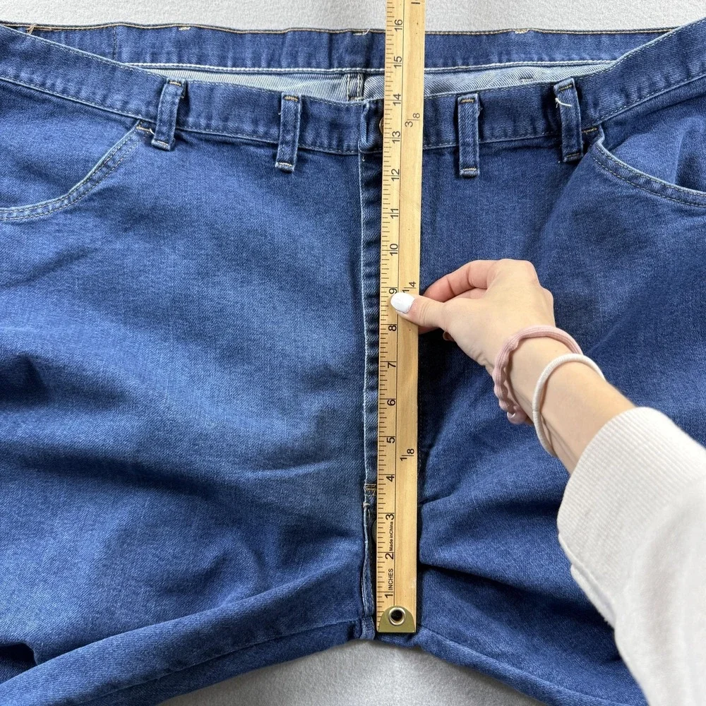 Wrangler Authentic Jeans‎ Mens 44x28 Blue Medium Regular Straight Denim Casual